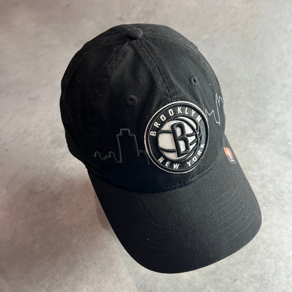 Brooklyn Nets New Era 9Twenty Black Hat Cap One Size NWT